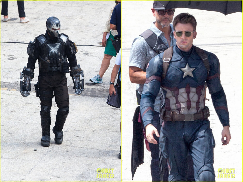 imágenes set rodaje guerra civil Capitán América